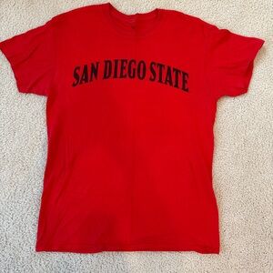 Fanatics Red San Diego State Graphic Tee - Men